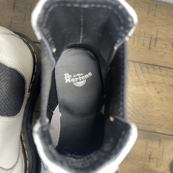 Dr. Martens 2976 Quad Platform White Leather Chelsea Boots US Ladies 5 - Picture 9 of 14